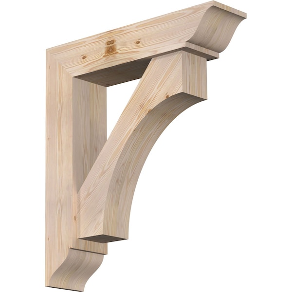 Ekena Millwork Westlake Traditional Smooth Bracket w/ Offset Brace, Douglas Fir, 7 1/2"W x 32"D x 36"H BKT0806X32X36WTL01SDF - main